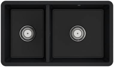 Plautuvė VILLEROY&BOCH  Subway 80 U juoda (pure black), Ceramic Plus danga 